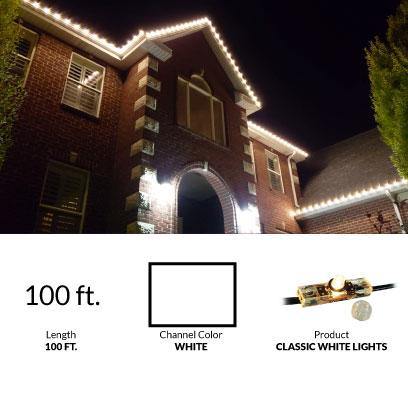 EverLights permanent Christmas lights white lights bundle option 1